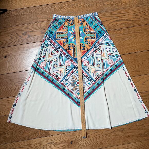 Flying Tomato Women Skirt Maxi SZ M Aztec Western Ranch Rodeo Boho Midi READ - Picture 6 of 8